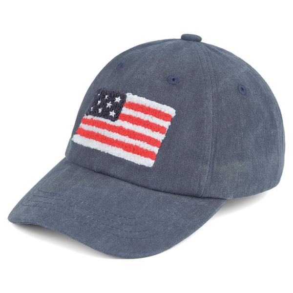 CC AMERICAN FLAG CHENILLE PATCH BASEBALL CAP