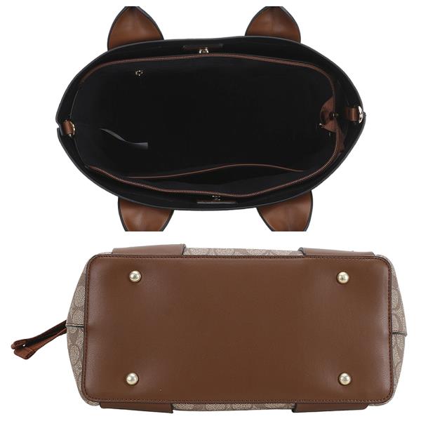 3IN1 OVAL PRINT SATCHEL W CROSSBODY AND WALLET SET