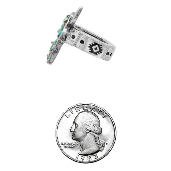 STEER HEAD WESTERN RING