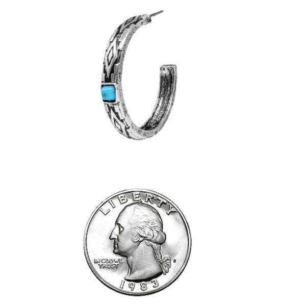 WESTERN HOOP EARRINGS