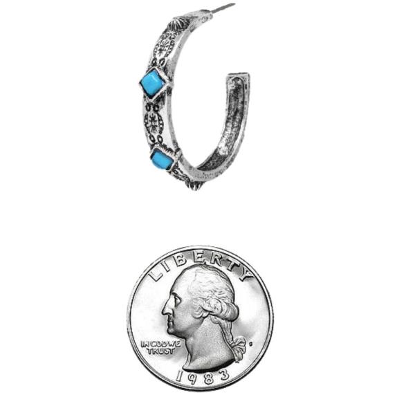 WESTERN HOOP EARRINGS
