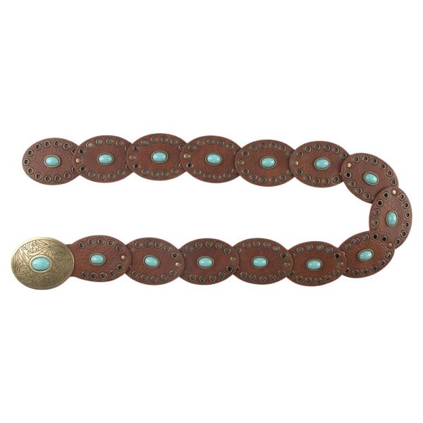 WESTERN TQ STONE OVAL BELT