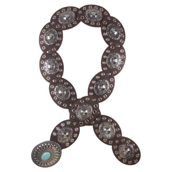 Y2K TQ STONE WESTERN OVAL BELT
