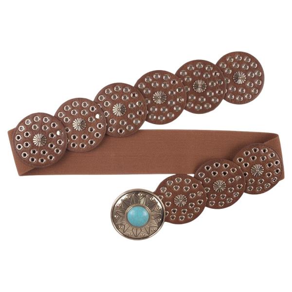 Y2K TQ STONE WESTERN ROUND BELT