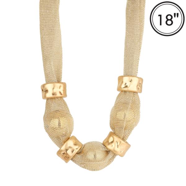 FABRIC PEARL NECKLACE