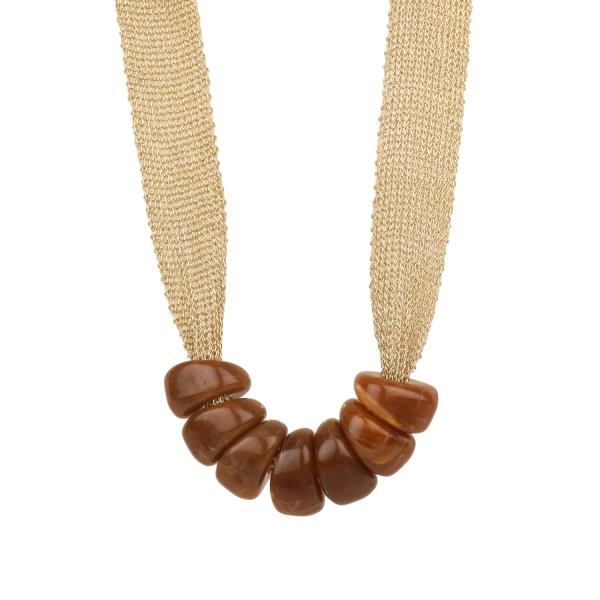 FABRIC MARBLE NECKLACE