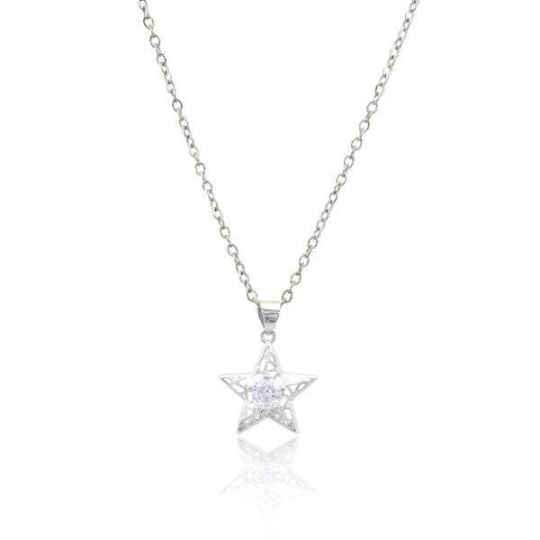 STAR STAINLESS STEEL PENDANT NECKLACE
