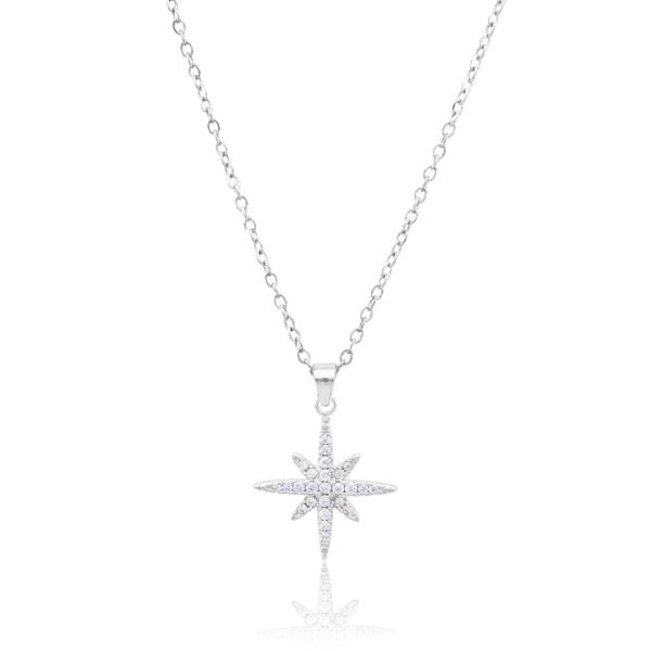 NORTH STAR STAINLESS STEEL PENDANT NECKLACE