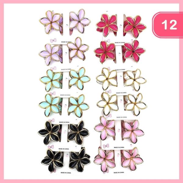 PLUMERIA HAIR CLAW CLIP (12 UNITS)