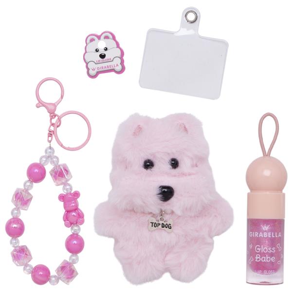 GIRABELLA GLOSS BABE LIP GLOSS W DOLL STRAP KEYCHAIN SET (15 UNITS)