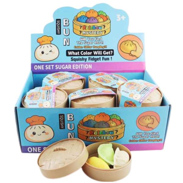 ETA-7/10 8 CM DUMPLING SQUISHY SQUEEZE TOY (12 UNITS)