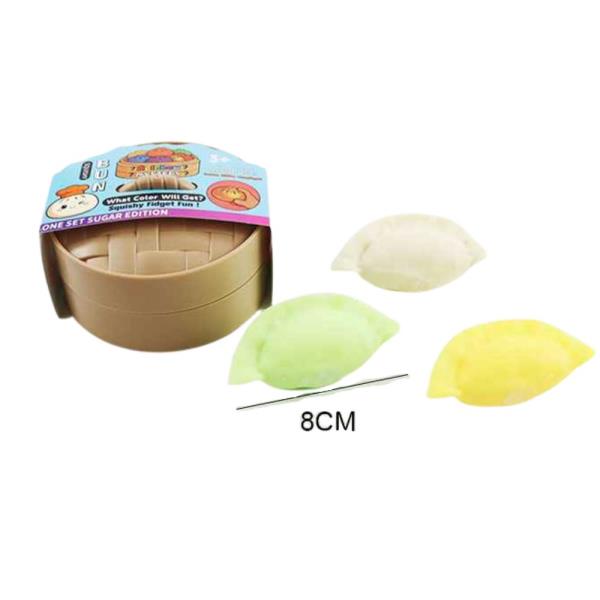ETA-7/10 8 CM DUMPLING SQUISHY SQUEEZE TOY (12 UNITS)