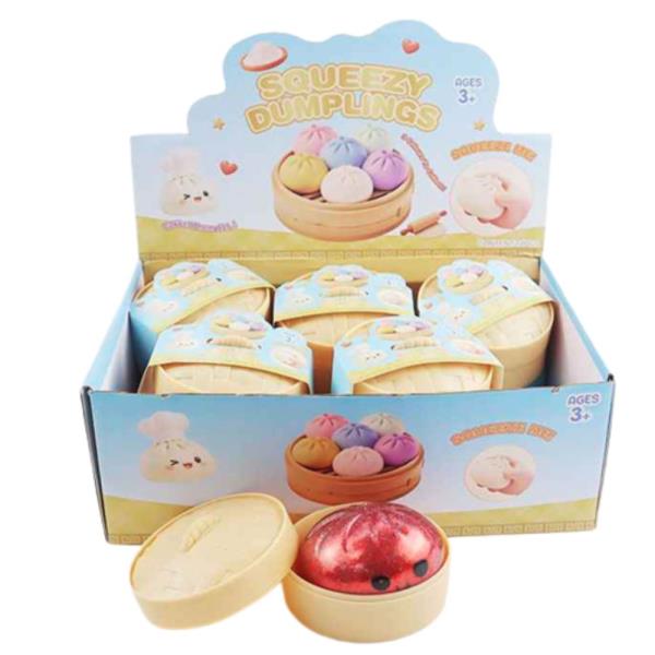 ETA-7/10 8.5 CM DUMPLING SQUISHY SQUEEZE TOY (12 UNITS)