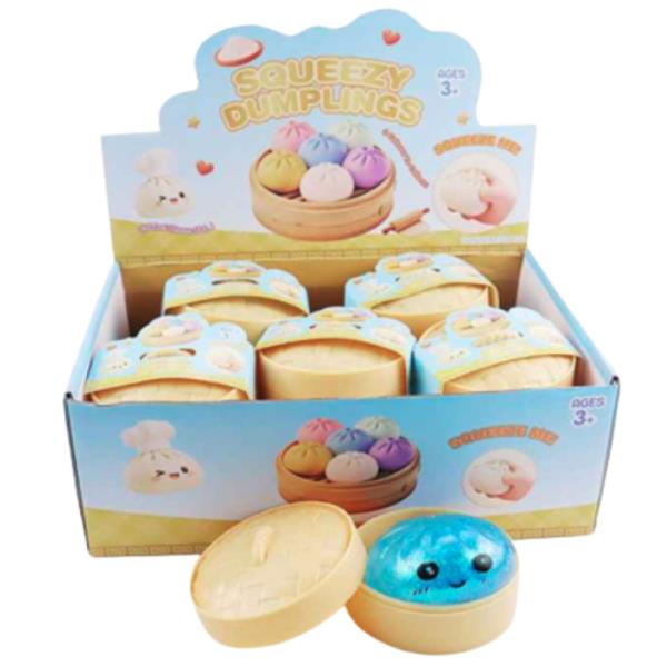 ETA-7/10 8.5 CM DUMPLING SQUISHY SQUEEZE TOY (12 UNITS)