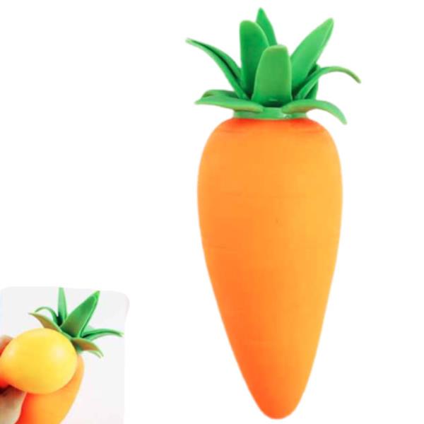 ETA-7/10 23.5 CM CARROT JUMBO SQUISHY SQUEEZE TOY (6 UNITS)