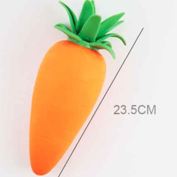 ETA-7/10 23.5 CM CARROT JUMBO SQUISHY SQUEEZE TOY (6 UNITS)