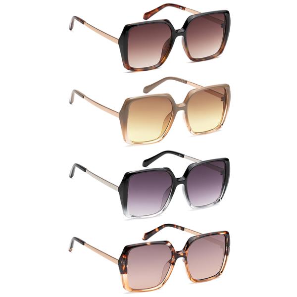 SQUARE TRENDY SUNGLASSES 1DZ