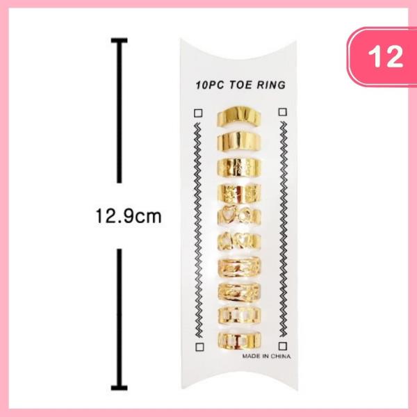 TOE RINGS (12 UNITS)