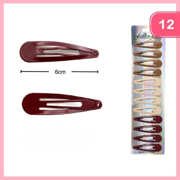 SNAP HAIR CLIP (12 UNITS)