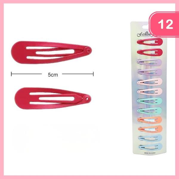 SNAP HAIR CLIP (12 UNITS)