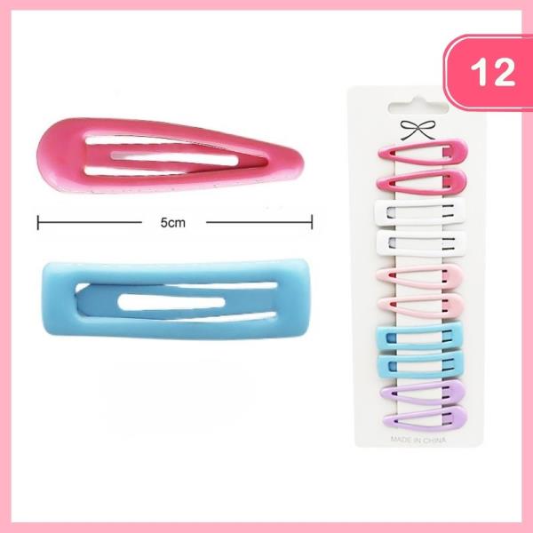 SNAP HAIR CLIP (12 UNITS)