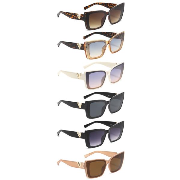 STYLISH SQUARE CAT EYE SUNGLASSES 1DZ