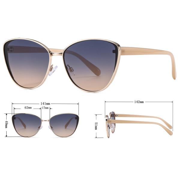 ROUND CAT EYE SUNGLASSES 1DZ