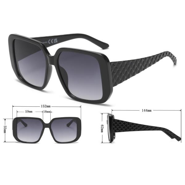 CHIC SQUARE SUNGLASSES 1DZ