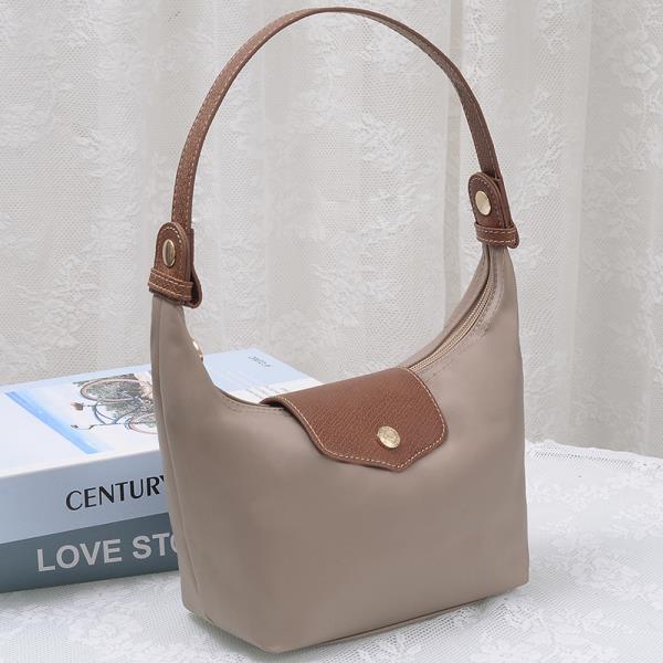 COLOR STYLISH NYLON TEXTURED SHOULDER HOBO BAG