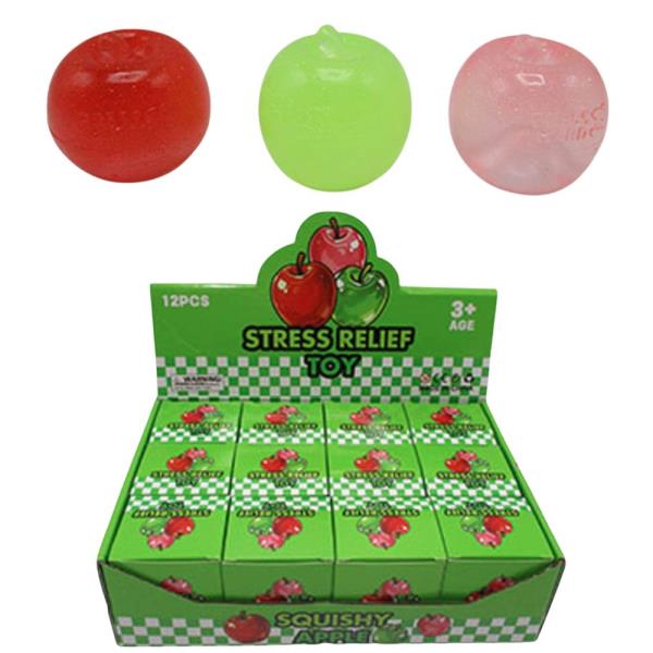 ETA-7/31 5.5 CM APPLE SQUISHY SQUEEZE TOY (12 UNITS)