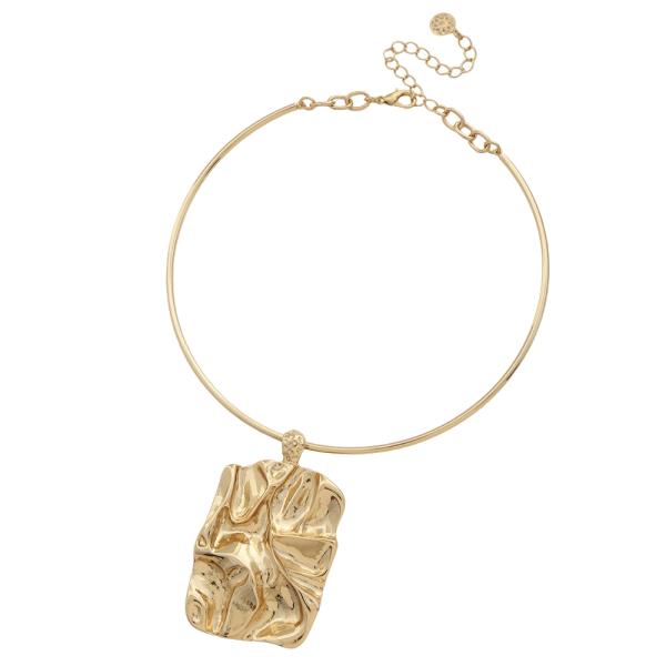 ABSTRACT PENDANT COLLAR NECKLACE
