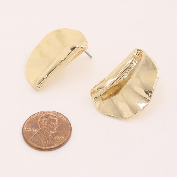 GOLD FOLDOVER EARRING