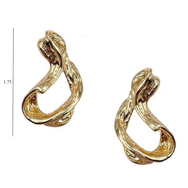 GOLD LARGE FORM EARRING