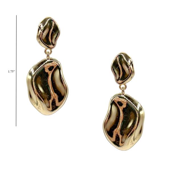METAL DROP EARRING