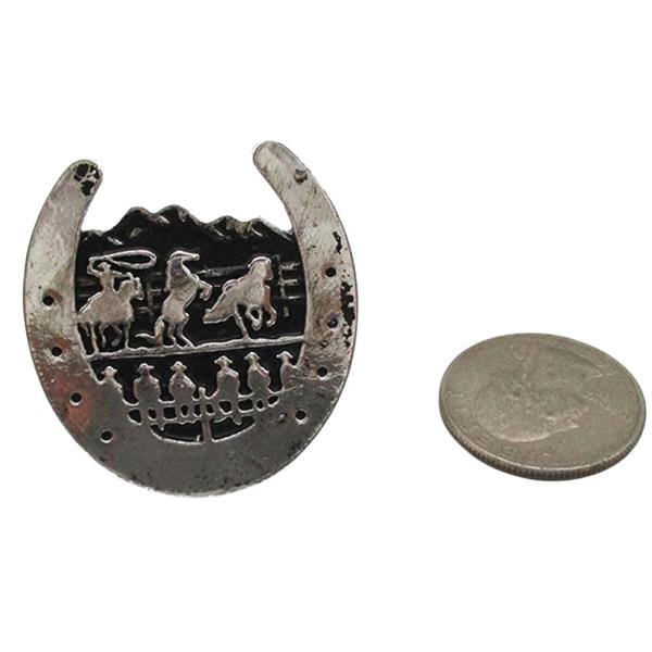 WESTERN HORSESHOE COWBOY CUFF RING