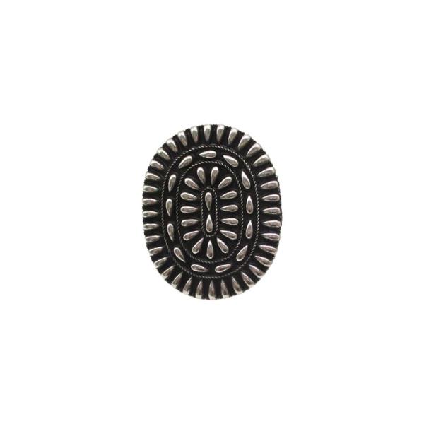 WESTERN OVAL CONCHO CUFF RING