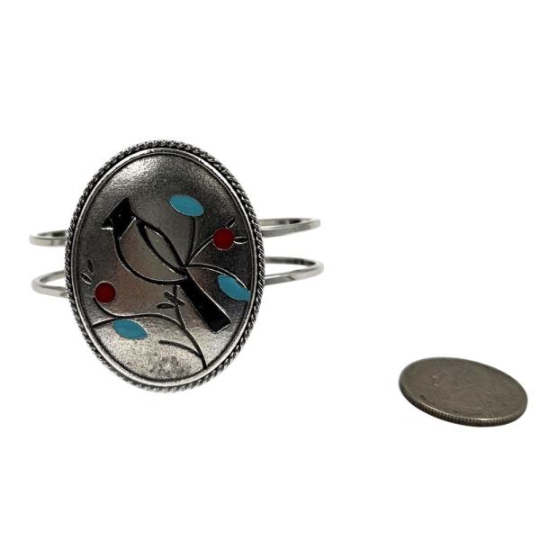 WESTERN OVAL CARDINAL HINGE BRACELET