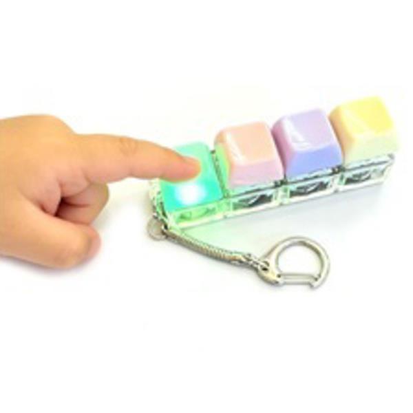 KEYBOARD CLICKER FIDGET FOR STRESS RELIEF KEYCHAIN (12 UNITS)