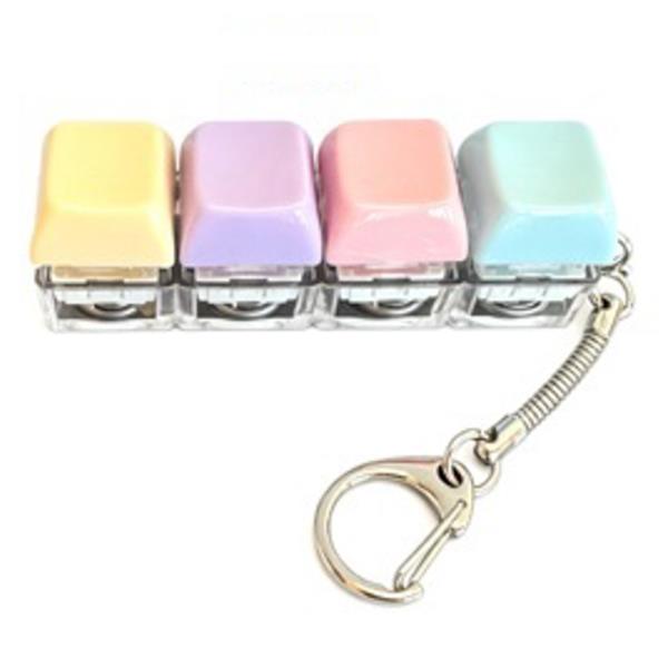 KEYBOARD CLICKER FIDGET FOR STRESS RELIEF KEYCHAIN (12 UNITS)