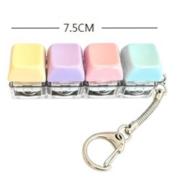 KEYBOARD CLICKER FIDGET FOR STRESS RELIEF KEYCHAIN (12 UNITS)