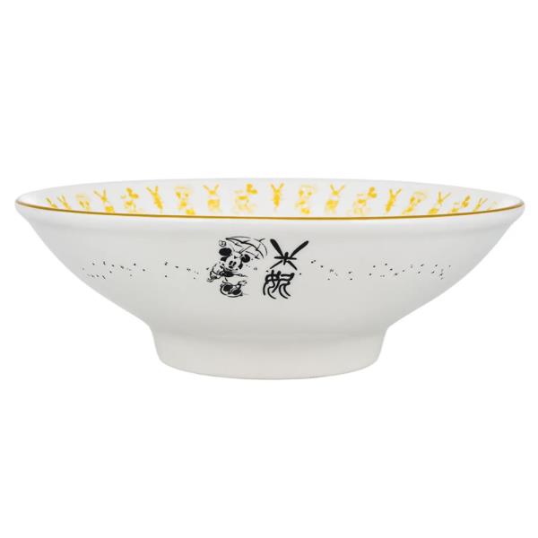 DISNEY MICKEY AND MINNIE MOUSE CERAMIC BOWL WITH CHOPSTICKS