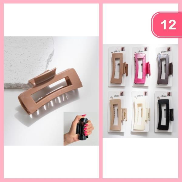 HAIR CLAW CLIPS (12 UNITS)