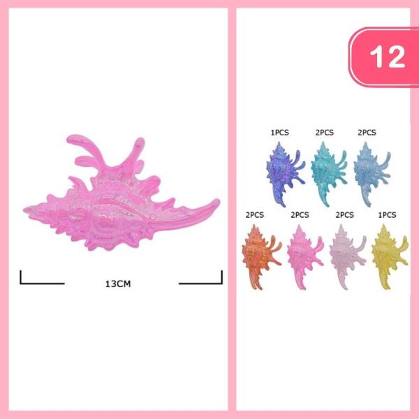 SEASHELL HAIR CLAW CLIP (12 UNITS)