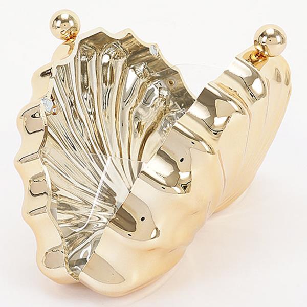 SHELL ACRYLIC CLUTCH BAG