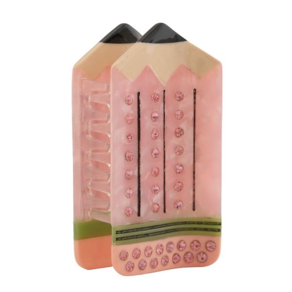 RHINESTONE PENCIL HAIR CLAW CLIP