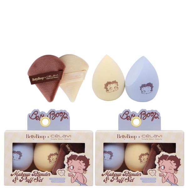 CELAVI X BETTY BOOP 4PC MAKEUP BLENDER AND PUFF SET (2 UNITS)