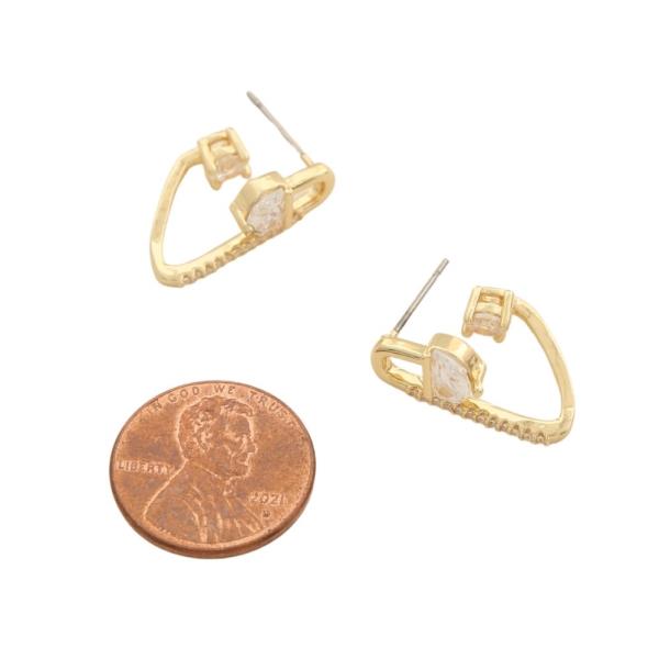 SODAJO GOLD DIPPED POST EARRING