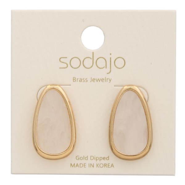 SODAJO GOLD DIPPED POST EARRING