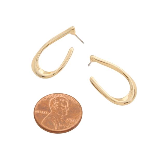 SODAJO GOLD DIPPED DROP POST EARRING