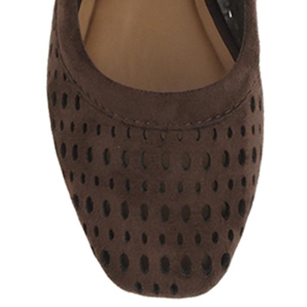 SUEDE MARYJANE FLAT